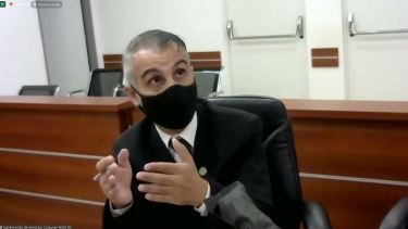 El juez Piedrabuena durante una de las audiencias en la Ciudad Judicial. (Archivo)