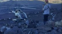 Imagen de Rescataron a una mujer que se lesionó por varias caídas en el descenso del Lanín
