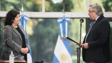 Vizzotti asumió como ministra de Salud hace 6 días en reemplazo de Ginés González García.
