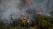 Imagen de El Bolsón: el incendio forestal puso en riesgo a los brigadistas