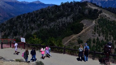Esta semana, policías y personal de otras instituciones rastrillaron el cerro Otto en busca de Enzo Bonabello, (foto de archivo)