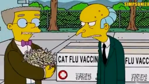 Vacunación VIP: la escena de Los Simpson que es furor en las redes