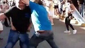 Incidentes en Olivos en un cruce entre marchas a favor y en contra del Gobierno