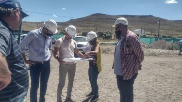 Hace unos días, técnicos del Ministerio de Obras Públicas de Río Negro supervisaron los trabajos. Foto: gentileza.