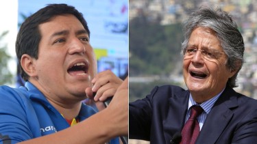Arauz y Lasso irán a la segunda vuelta electoral en Ecuador. 