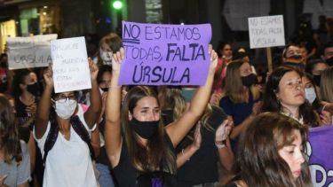 La de hoy no serán las primeras marchas por Úrsula, sino que ya se realizaron otras con la consigna "¿Quién nos cuida de la policía?", entre otras. (Gentileza).-