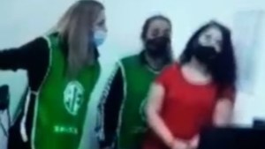 Agresión de ATE en el Consejo de Educación de Valle Medio