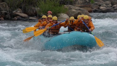 Los ríos neuquinos son la atracción para el mundo del Rafting. Foto Neuquén Tur
