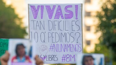 El femicidio es la forma más extrema de la violencia machista. 