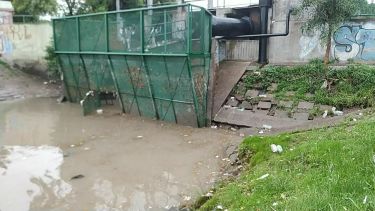 Denuncian vandalismo en el canasto de la planta de desagües pluviales