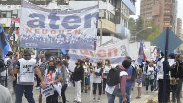 ATEN lanzó un paro de cinco días en el inicio del ciclo lectivo. (Foto: Yamil Regules)
