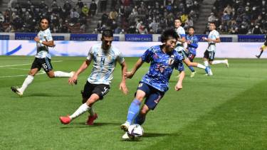 Japón fue más efectivo y se quedó con la victoria en la noche asiática. Foto: twitter @argentina
