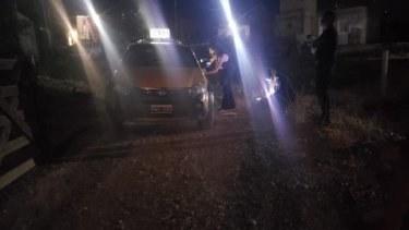 El chofer herido es el titular del auto. Ya realizó la denuncia. Foto: Gentileza Noticiasnqn