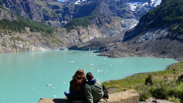 El nuevo lago ya tiene 70 metros de profundidad. Foto: gentileza