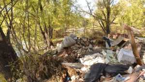 Para hacer una zona de paseo en Neuquén sacarán 30 toneladas de basura