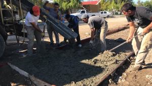 Por obras cierran la circulación en una calle de Huergo
