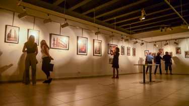 El paso de la muestra por Roca, en la Casa de la Cultura. Fotos de Lucrecia Colla y Agustín González.