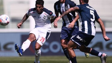 Lucas Romero jugó para Independiente el sábado pasado ante Talleres, en Córdoba. 