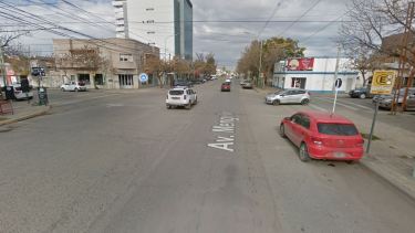 La esquina del accidente. A pesar de lo que dice Google Maps, Mengelle no es avenida.