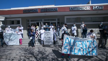 La semana próxima volverán las protestas callejeras de los hospitalarios.