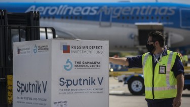 Las vacunas rusas Nuevo vuelo con vacunas Sputnik. 