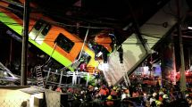 Imagen de Video: al menos 23 muertos por el derrumbe de un puente del Metro, en México