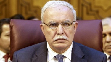 Riyad Al-Maliki, ministro palestino de Relaciones Exteriores.
