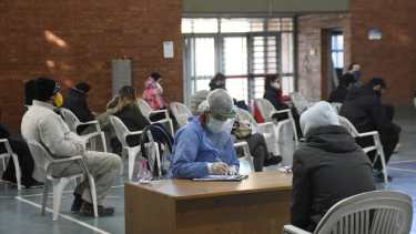 El trailer Detectar se mudó a una escuela de Neuquén. Foto: Florencia Salto