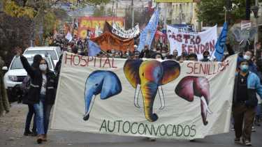 Autoconvocados de Salud marcharon en el día del Trabajo (foto Yamil Regules)