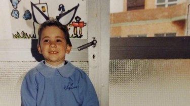 Juan Carlos en el jardín de infantes.