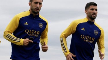 Izquierdoz y López serán titulares hoy en Boca, que debe ganar para pasar a octavos. 