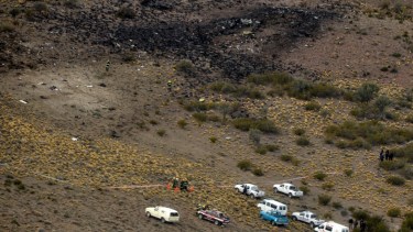 El avión de Sol Líneas Aéreas cayó en el medio de la meseta, en el paraje Prahuaniyeu y murieron 22 personas. Archivo 