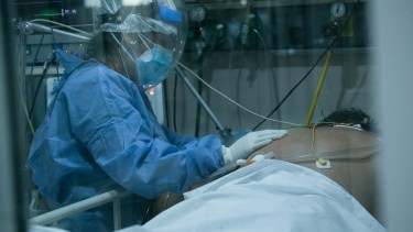 La semana pasada la terapia del Hospital Zatti registró un alto número de ocupación de camas. Foto: Pablo Leguizamon,