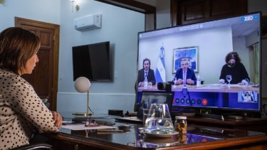 La gobernadora Carreras participará este mediodía de una videoconferencia con el presidente Fernández.