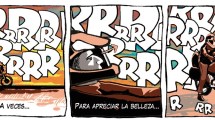 Imagen de «Parar la moto», la tira 391 de Viajeros en el Voy