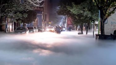 Los tucumanos se vieron sorprendidos por la nube de oxígeno.- 