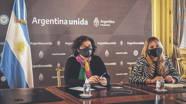 Nicolini, junto a la ministra Vizzotti, debió aclarar los alcances de sus palabras.  