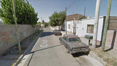 El homicidio ocurrió en un taller de la zona de Chubut al 1.100. (Captura).-