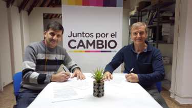 En el 2021, Acevedo (ARI) y Tortoriello (PRO) firmaron la alianza de Juntos por el Cambio. En el 2023 se repite el desafío. Foto: Gentileza.