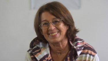 María Mercedes Rostoll, para todos Cotita en Allen, en plena rehabilitación después de estar cuatro meses internada tras contagiarse de Covid. Foto: Emiliana Cantera. 