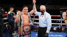 Imagen de Castaño, el boxeador que va a pelear en el estadio donde jugaba Manu Ginóbili