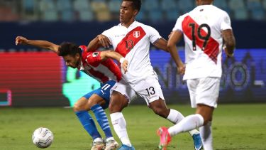 Ángel Romero fue titular en Paraguay, que igualó con Perú 3 a 3 en el comienzo de los cuartos de final de la Copa América. 