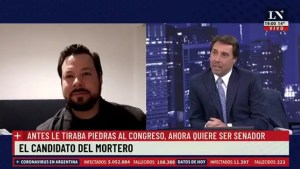 Feinmann cruzó al «militante del mortero”: “Usted cometió un delito”