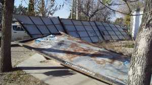 El temporal de viento y nieve en Neuquén ocasionó caída de carteles, rutas cortadas y falta de luz en la cordillera