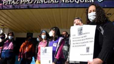 Autoconvocados de Salud del Castro Rendón denunciaron que el acuerdo no se efectivizaba. Foto: Florencia Salto