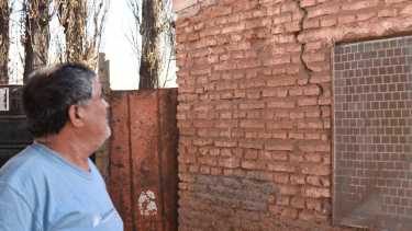 Los habitantes de Sauzal Bonito denuncian el efecto de los sismos en sus casas desde el 2015. Foto archivo: Florencia Salto