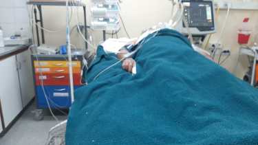 Un hombre de 55 años está internado en la guardia de Roca por falta de lugar. Foto: Gentileza