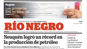 Leélo gratis: RÍO NEGRO liberó su epaper para que la nieve no te impida llegar a las noticias