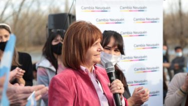 Patricia Bullrich ya visitó Neuquén en varias oportunidades, incluso el año pasado. Foto: archivo.