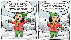 «Llegó la nieve», la tira 401 de Viajeros en el Voy